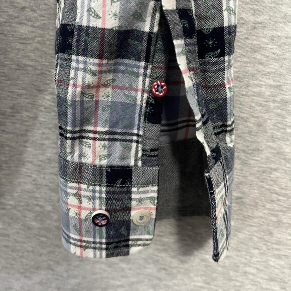 NZA New Zealand Auckland Shirt Mens Large Blue Plaid Waitaki Button Up Casual - Picture 7 of 16